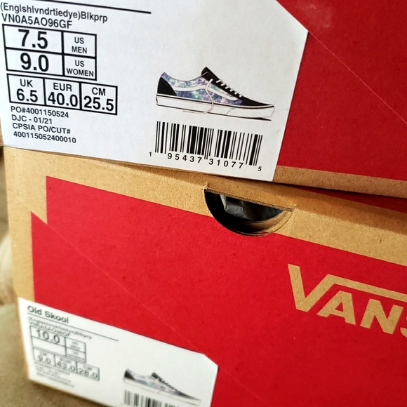 Vans Shoes Vans Old Skool English Lavender Tie Dye Sneaker Poshmark